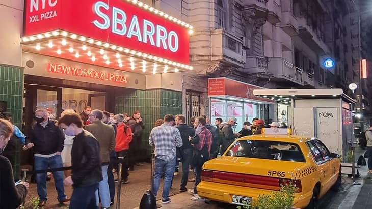 Sbarro branch in Buenos Aires